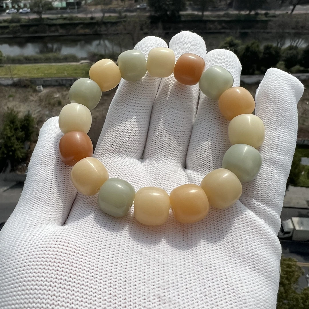 原生态菩提根干车干磨桶珠13-14mm单圈菩提根手串