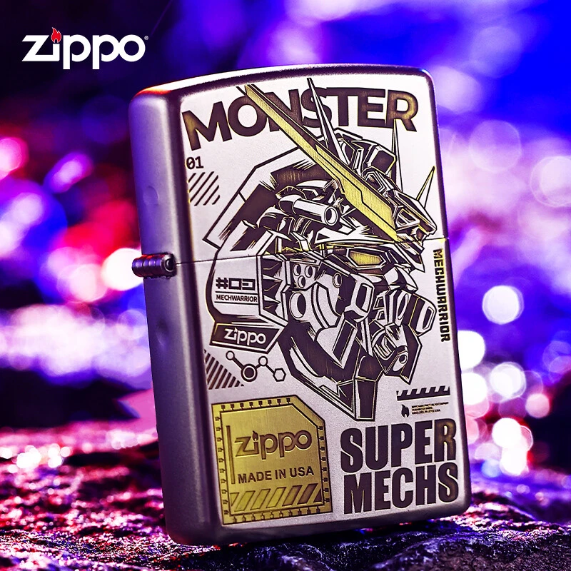 Zippo打火机超级机甲战士【主播专属】深雕男士雕刻精雕DYJ1H1X1