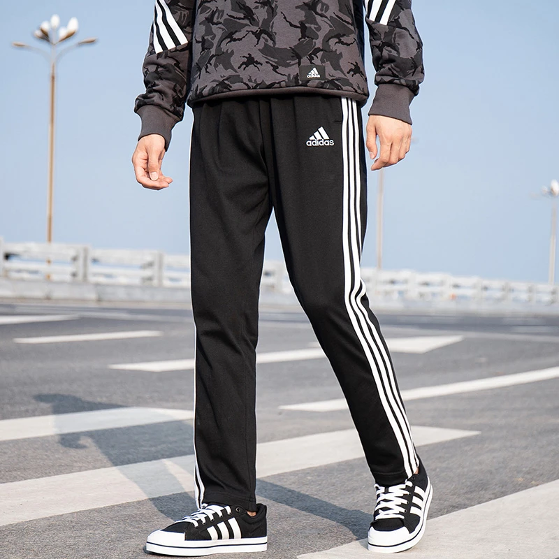 三叶草阿迪达斯潮流运动休闲男装秋冬季新款运动休闲加绒裤子长裤