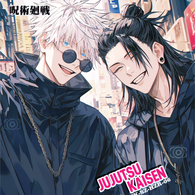 【许愿（三包）】魔贝文创-咒术回战磨砂极彩艺术徽章吧唧