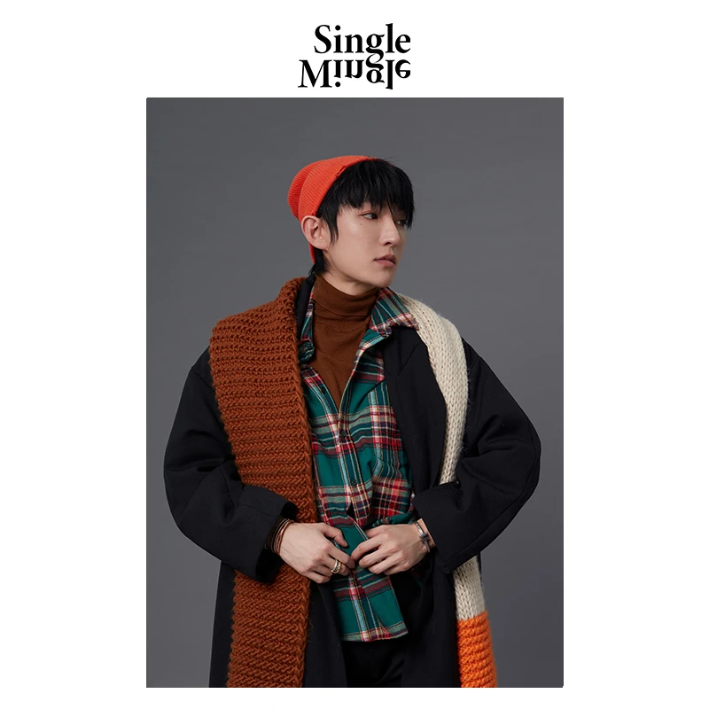 Single Mingle 新品经典百搭雪尼尔格纹衬衫XX3IAC10-00