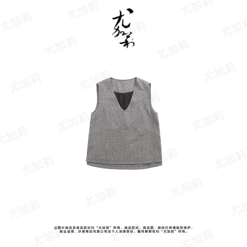 加莉精选【午后】赫本风定织马甲 分码