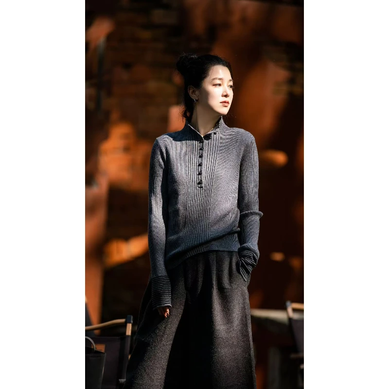 加莉精选【精致感】百搭舒适弹力针织衫 分码