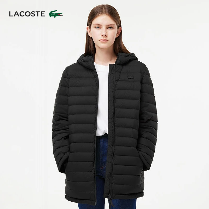【双十一】LACOSTE法国鳄鱼女装秋冬时尚鹅绒羽绒服外套|BF8543