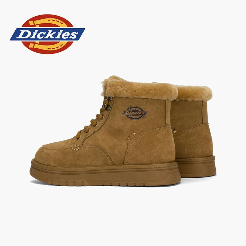 Dickies户外百搭增高工装靴马丁靴男雅丹风复古男靴子休闲冬季