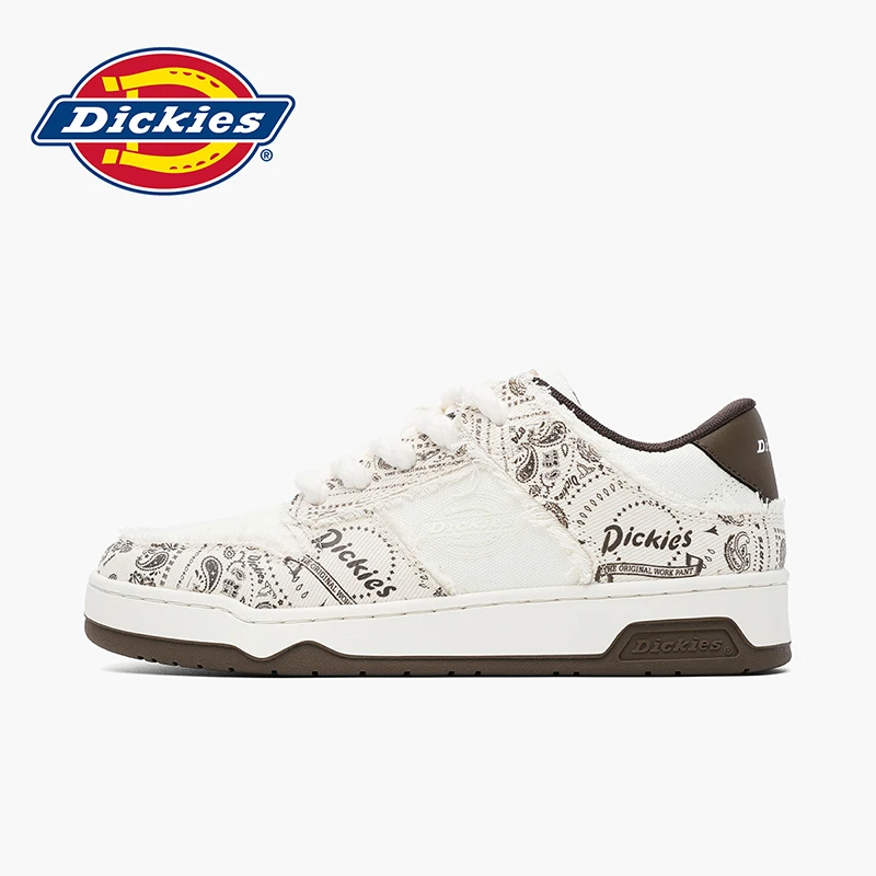 Dickies板鞋冬季新款时尚男士休闲鞋低帮真皮鞋子男百搭工装男鞋
