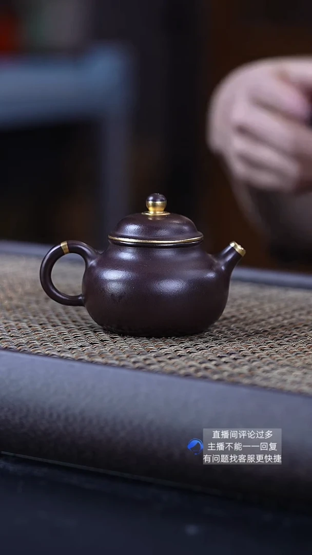 【闪购商品】紫砂茶壶描金容天
