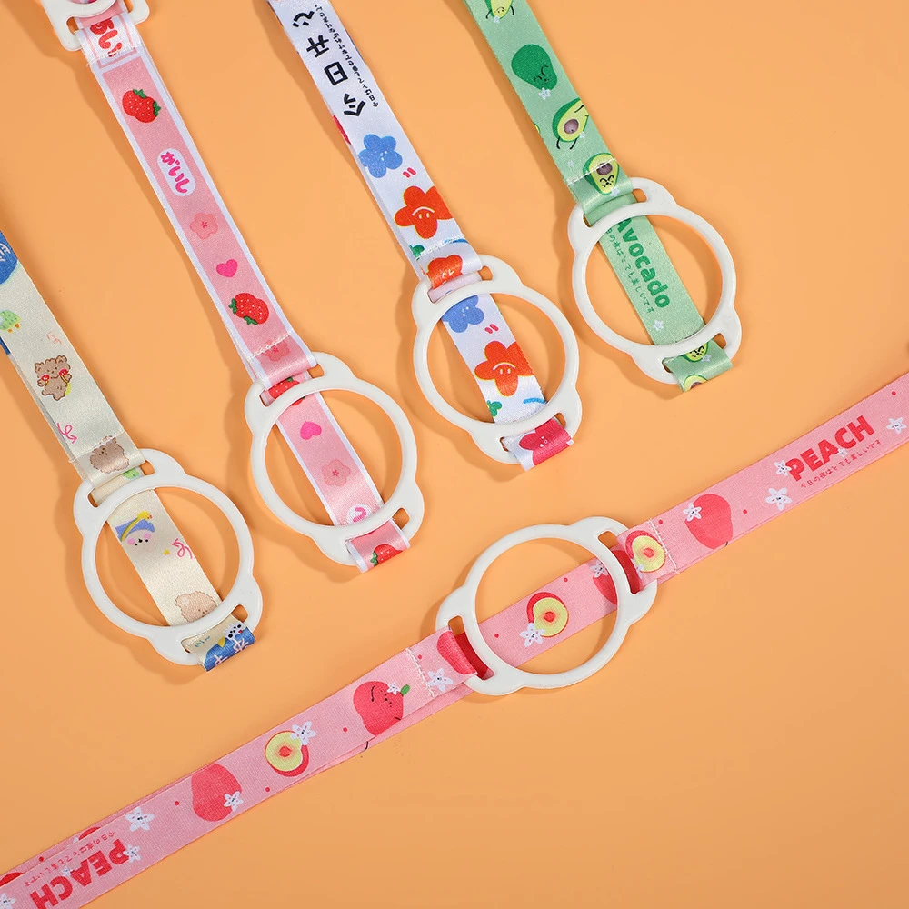 矿泉水水杯保温杯饮料瓶奶瓶水瓶水壶加宽挂绳背带二合一便携户外