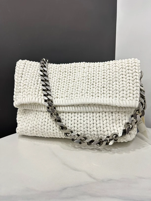 99新 Balenciaga/巴黎世家 metro编织链条包39cm/JJ04102521