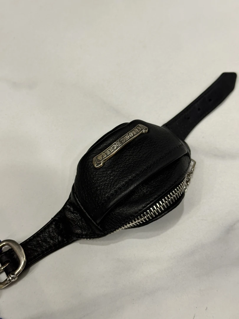 95新 Chrome Hearts/克罗心 mini零钱手腕包7cm/JJ4070402