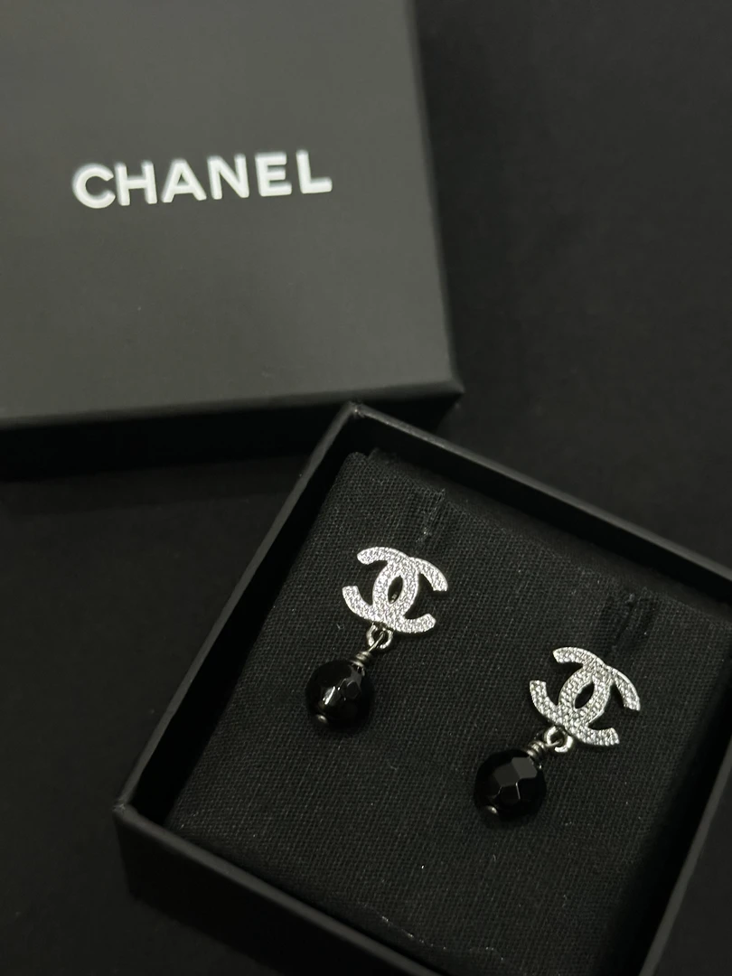 95新 Chanel/香奈儿 香奈儿09V双C耳钉/JJ4061209