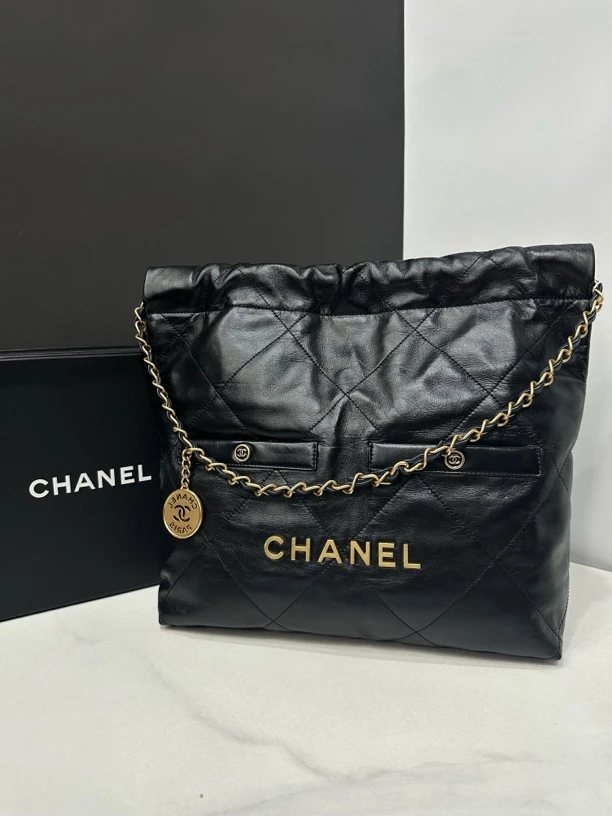 99新 Chanel/香奈儿 24B双口袋22bag芯片30cm/JJ4100903