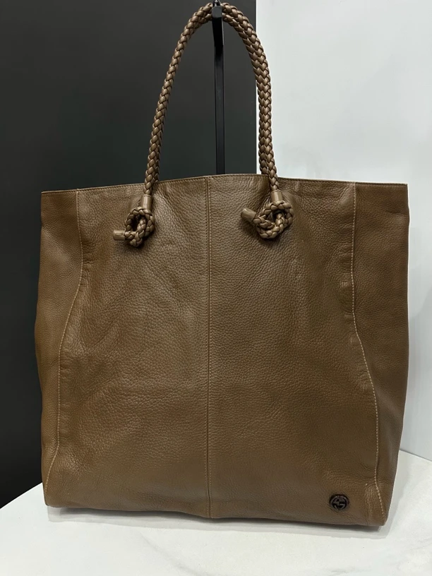 95新 GUCCI/古驰 棕色托特包大号43cm/JJ4072806