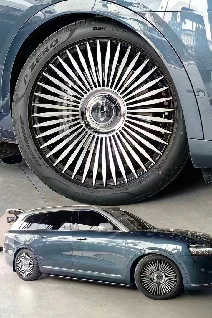 问界M9锻造工艺轮毂21寸改装轮毂电镀精抛网红悬浮现货热门现货