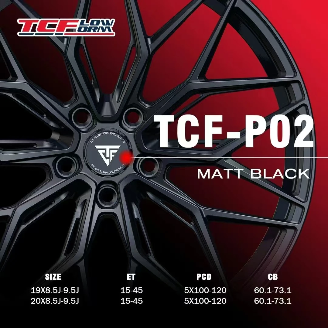 巨久新款TCF-P02倾斜式铸造旋压轮毂19寸20寸适用于小米wf轮毂