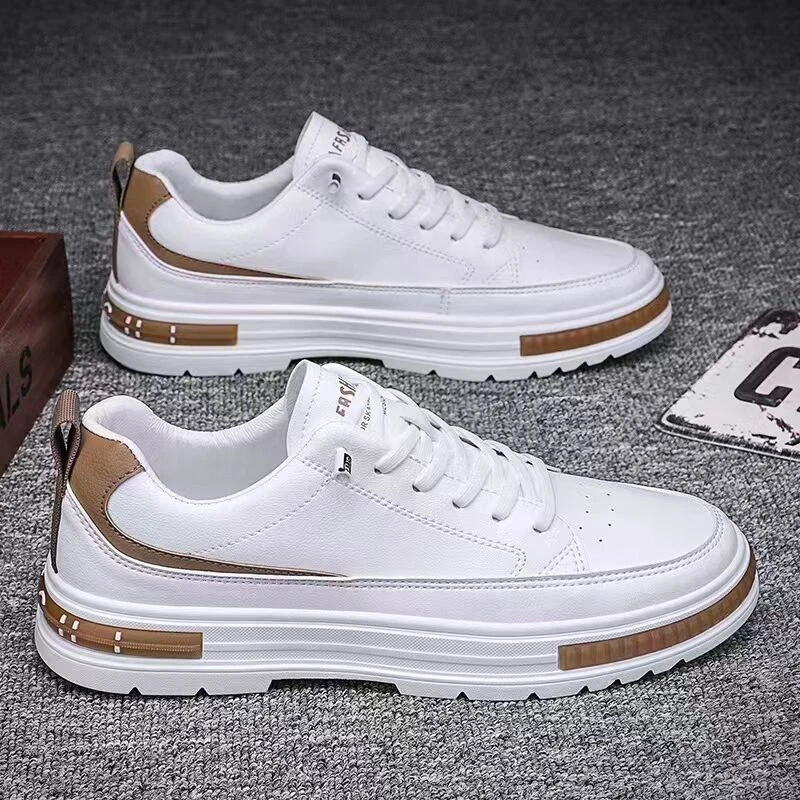 【小扬哥推荐】春季男鞋新款透气小白鞋子男款潮流百搭厚底运动鞋休