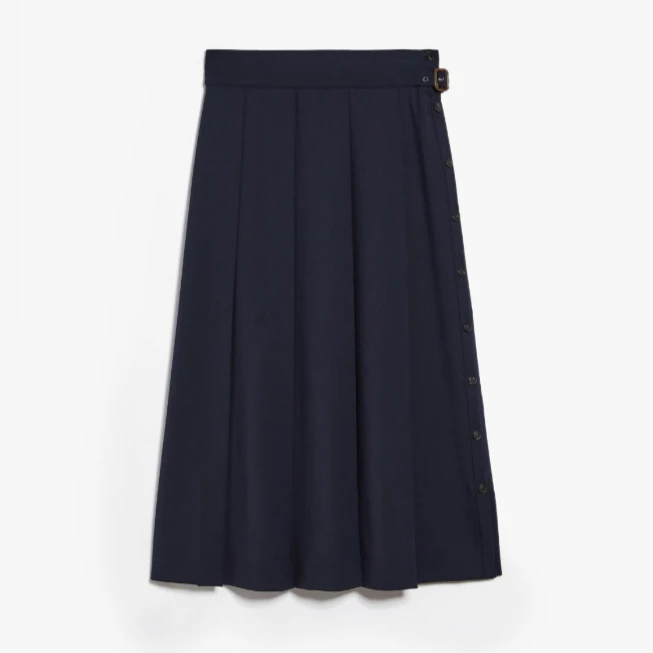 全新未使用  国现 Maxmara weekend  纯色百褶半身裙  OSIRIDE