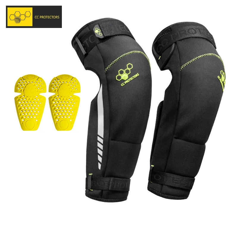cc protectors摩托车护膝男女冬季防风保暖发热防摔机车骑行护具
