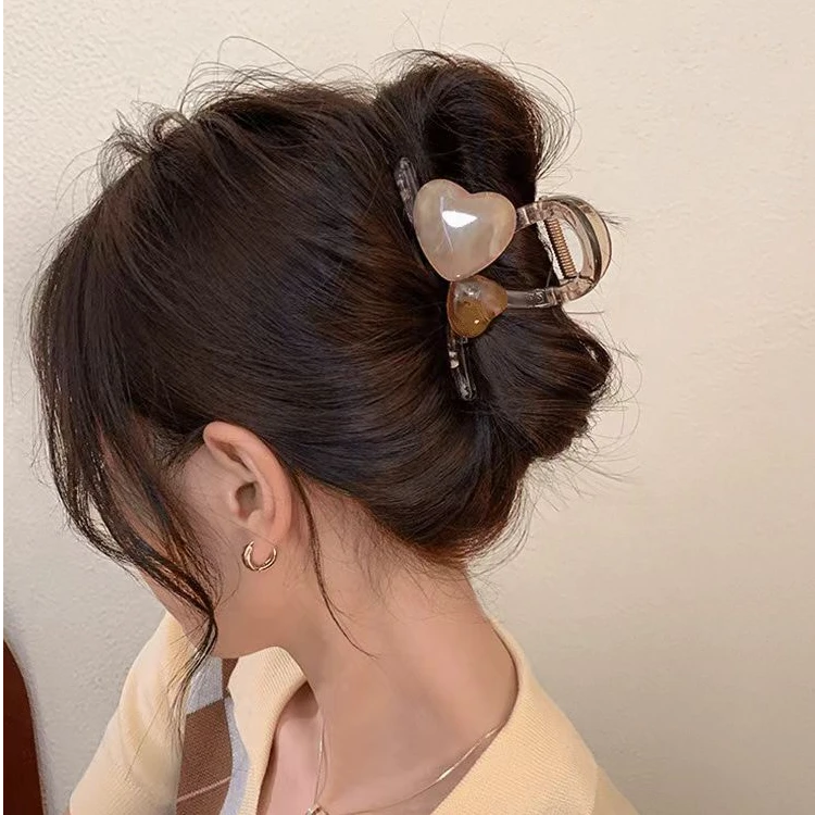 3.99两个果冻色抓夹中号可爱发夹女(破损丢件问题联系客服）ZMQ