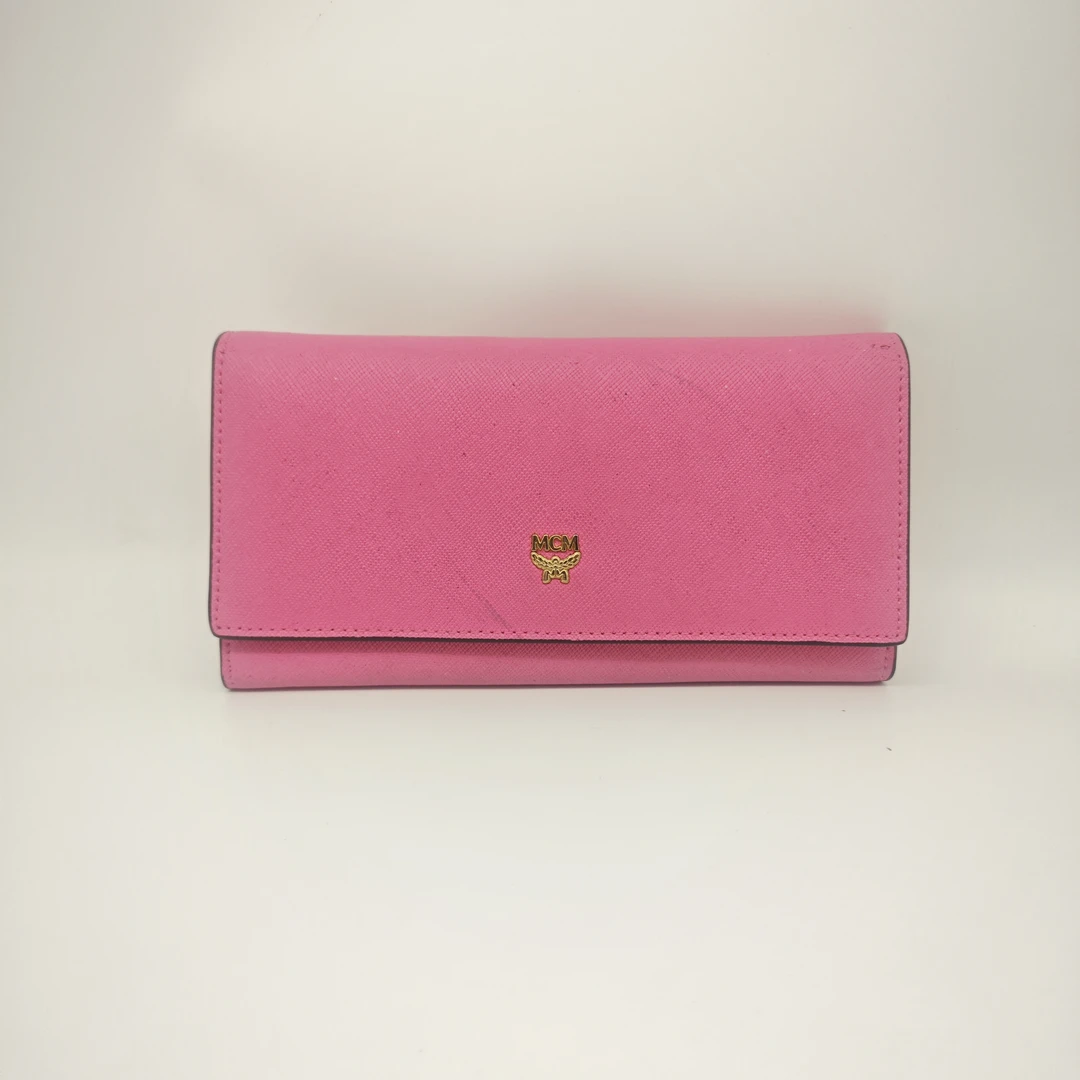 95新 MCM Mcm/ 粉色钱包W04671