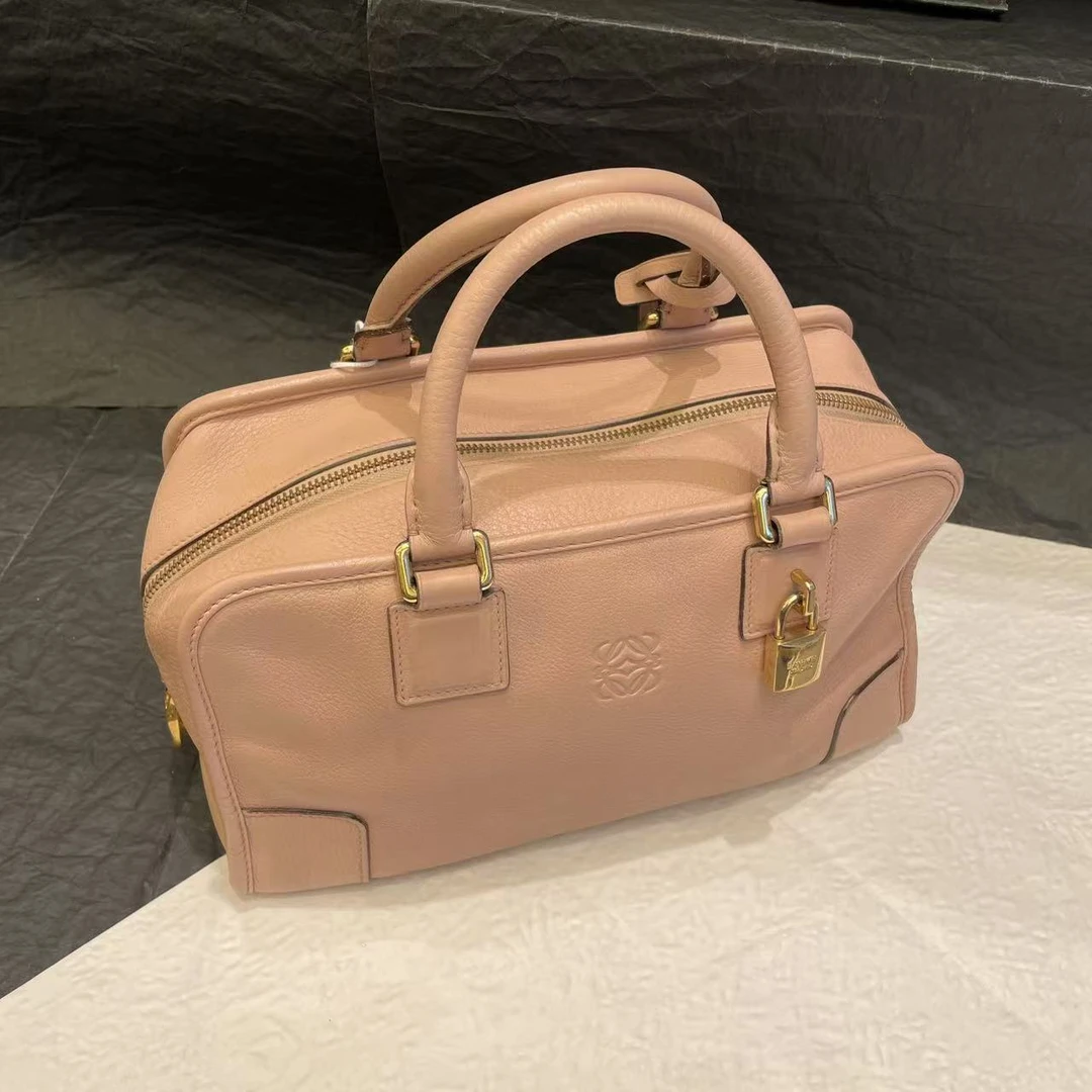 95新 LOEWE/罗意威 【小考拉】罗意威 粉色亚马逊手提包