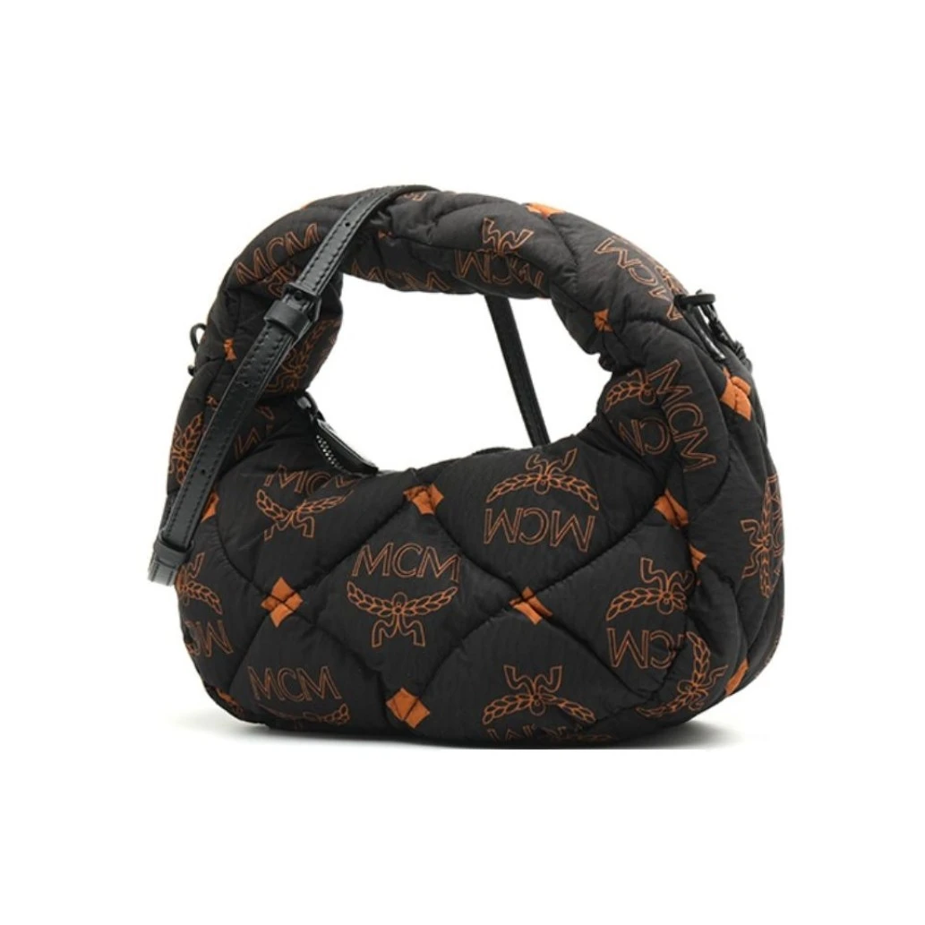 95新 MCM mcm/ 黑色腋下hobo单肩包