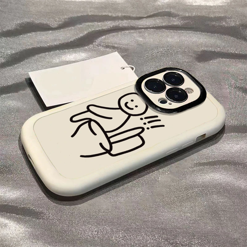 恶搞火柴人苹果14promax手机壳iphone15全包11硅胶13pro高级12p软