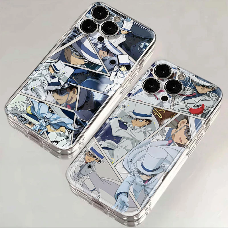 漫画怪盗基德适用iphone16pro/15手机壳苹果13/12/11透明14p卡通8