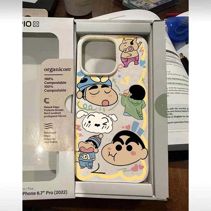 可爱小新iPhone15Pro_14Promax手机壳高级13_12软硅胶11新款防摔X