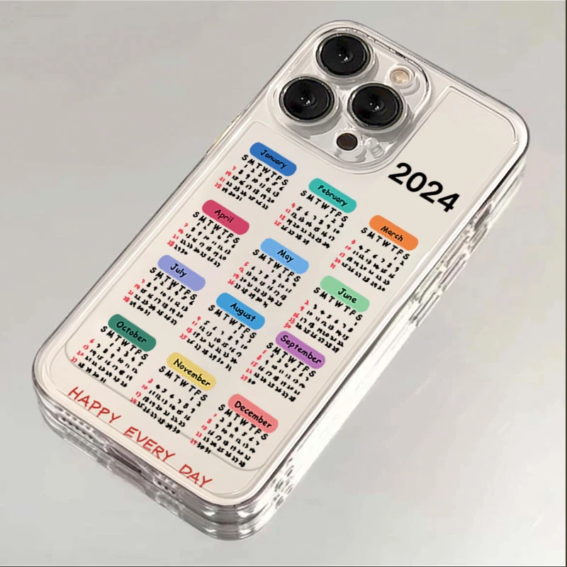 2024日历苹果15手机壳iphone14promax高级13硅胶12透明11全包XSXR