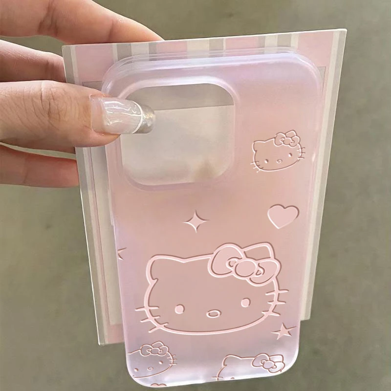 粉凯蒂猫适用于iphone14手机壳苹果15promax防摔1312软11硅胶XS