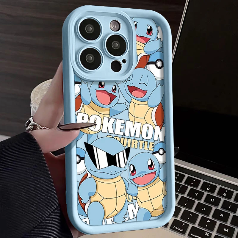 可爱杰尼龟苹果15手机壳iPhone14promax软硅胶13全包12防摔11 X