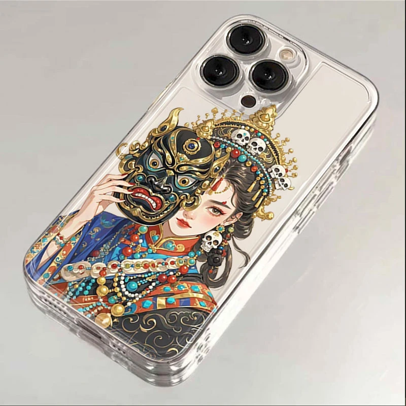 女财神扎基拉姆适用iphone16/15promax手机壳苹果13/12透明14卡通