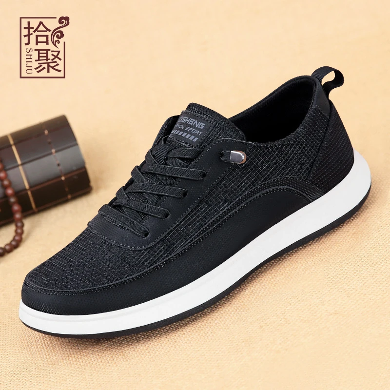 老北京布鞋2024春季新款男士舒适休闲鞋轻便透气软底开车鞋爸爸鞋