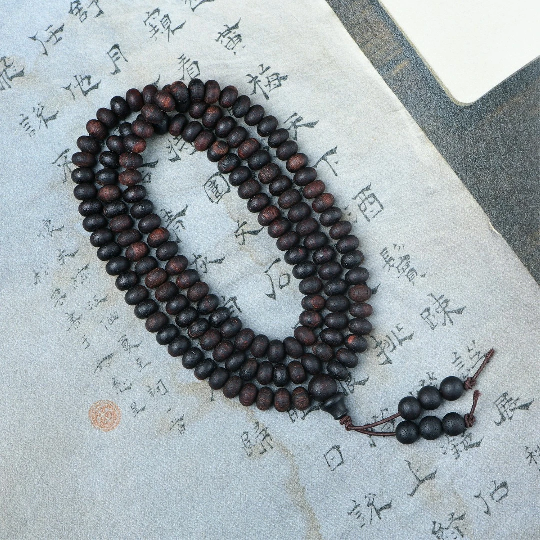 缅甸小叶降真香算盘珠念珠