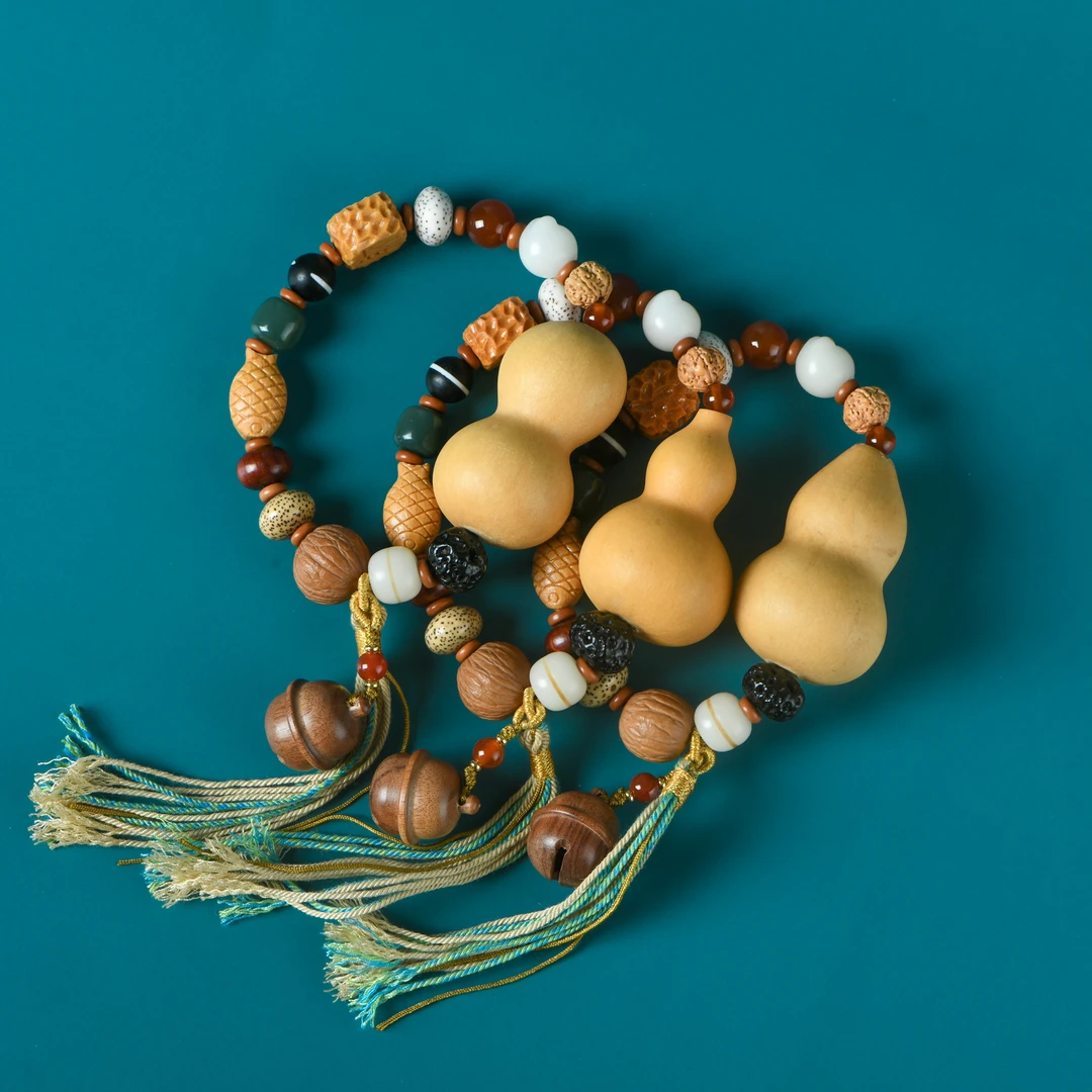 手捻小葫芦菩提木带宝样样有多宝手持手串（多样性发其一）