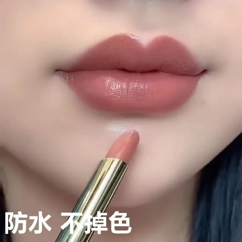 提升气色口红不掉色不沾杯不脱色奶茶肉桂色自然色素颜显白正品女