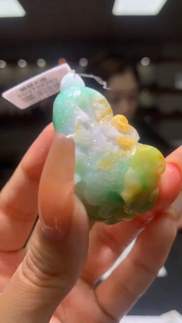 【闪购商品】定制翡翠未镶嵌0405kx-毛货白菜121