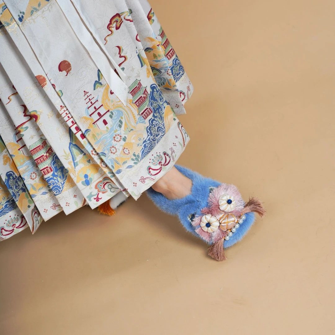 【棉拖】手工刺绣虎头秋冬软底居家棉拖鞋网红百搭防滑平底2022-215