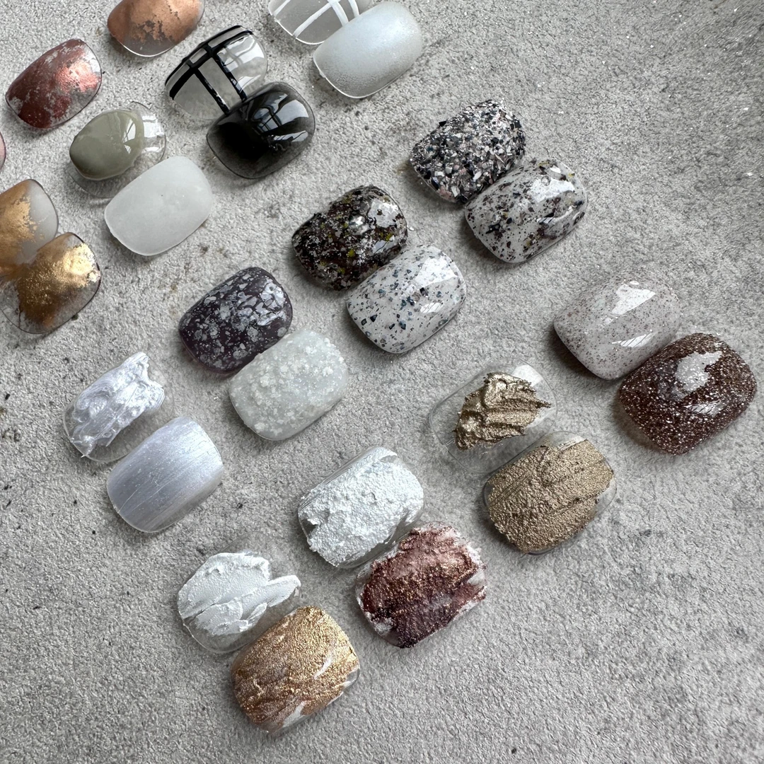 【达人专属】晃晃美甲 珍珠膏 肌理 岩砂 金属粉 花岩粉