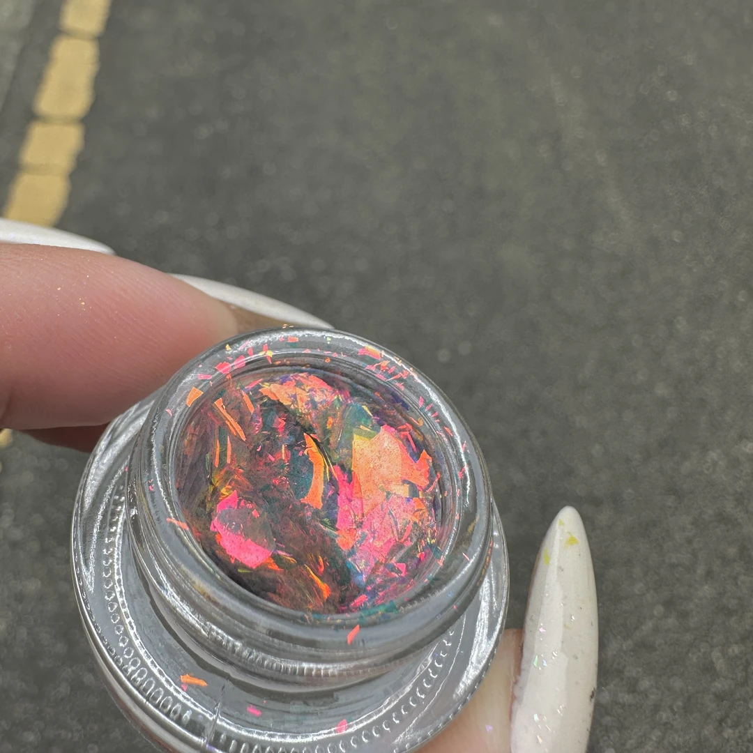【达人专属】晃晃美甲 欧泊粉 偏光粉高闪超薄冰晶雪绒粉云锦粉