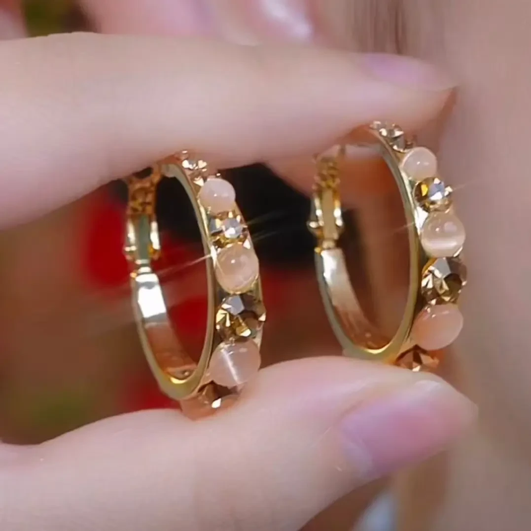 925银针耳饰 简约经典轻奢圈圈时尚耳环A755