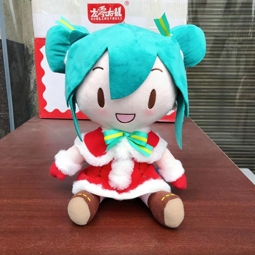 现货初音圣诞fuufu玩具公仔公主娃娃抱枕蝴蝶结樱花未来动漫礼物