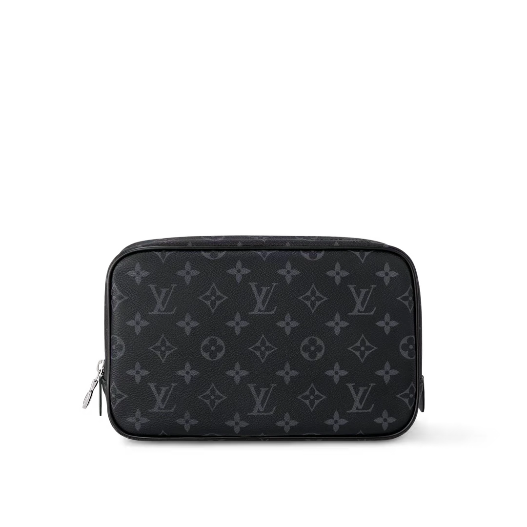 99新 LouisVuitton/路易威登 99新路易威登lv洗漱黑老花 大号