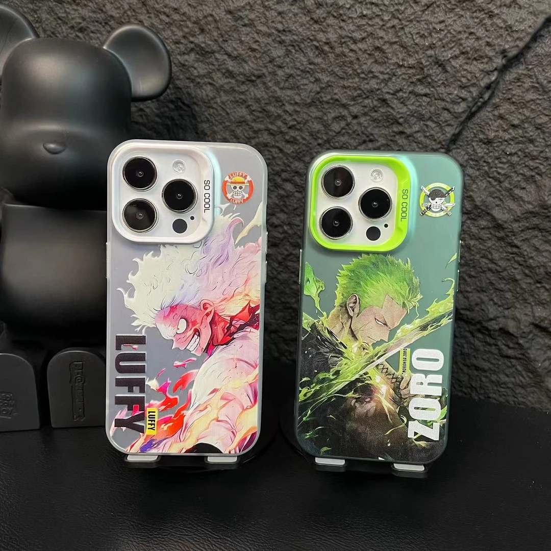 KD海贼王-极光彩银IMD创意爆款软硬适用男苹果华为OPPO小米手机壳