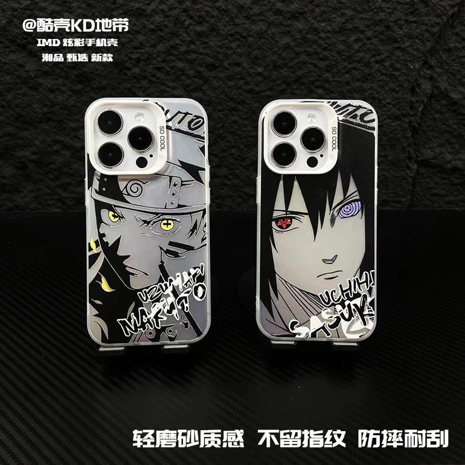 KD鸣人佐助-极光彩银IMD创意爆软硬适用男苹果华为OPPO小米手机壳