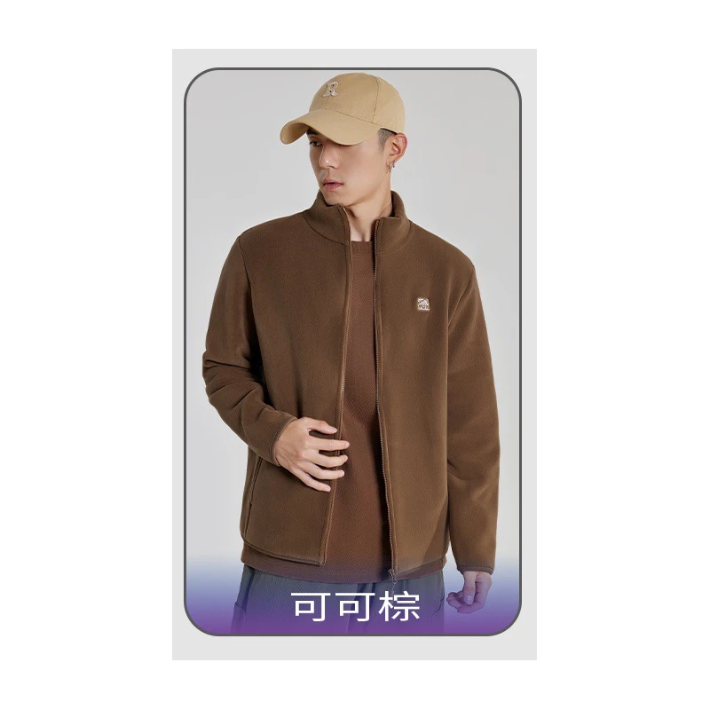 2025新款云感绒外套2069春秋男士运动奥粒绒长袖保暖户外上衣