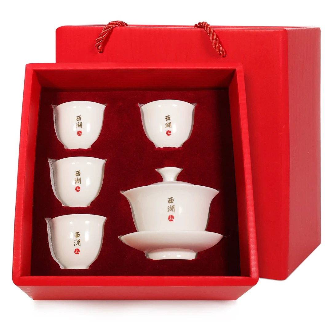 白瓷套装茶具