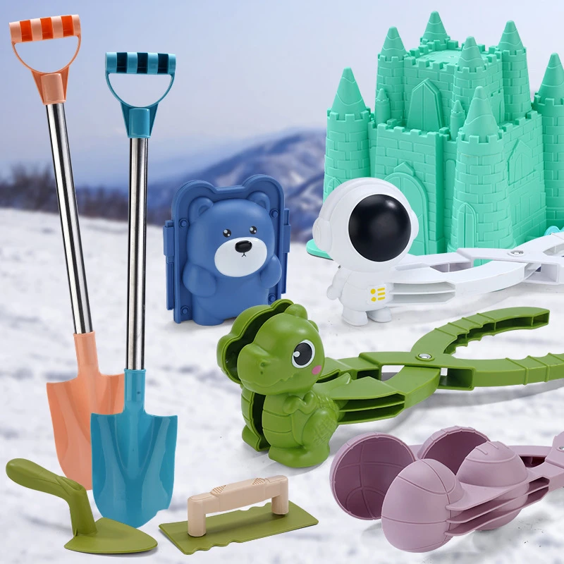 雪球夹子大号雪人雪夹玩雪玩沙工具打雪仗堆雪人神器模型儿童玩具