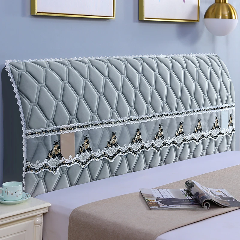 新款加厚床头罩套全包防撞软包保护套子皮床木床头罩盖布防尘套罩